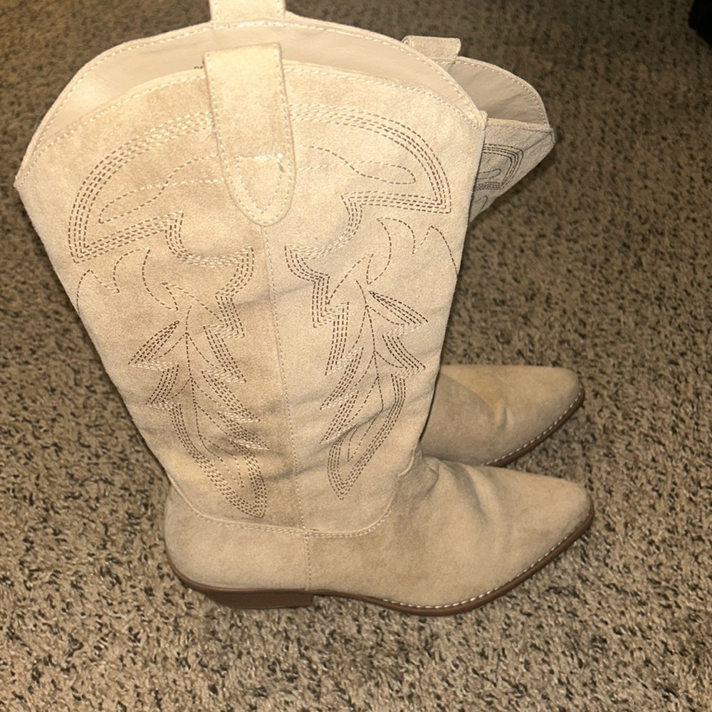 Madden girl Redford sand colored cowboy boots size 8.5 - Picture 5 of 8